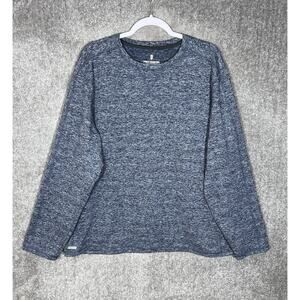 Free Country Micro-Tech Shirt Mens Size XXL Blue Stretch Long Sleeve Crew Neck